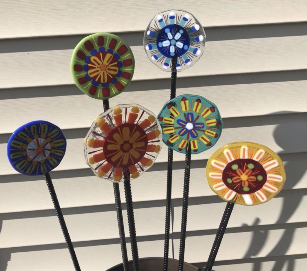 Fused Glass Garden Stake with Gerie Thelen *SOLD OUT* – Crossings Art ...