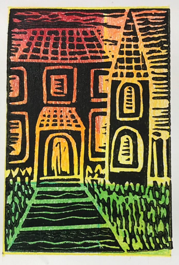 Linoleum-carving-linocutting-charlie-putnam-crossings-art-community-education-center-zumbrota