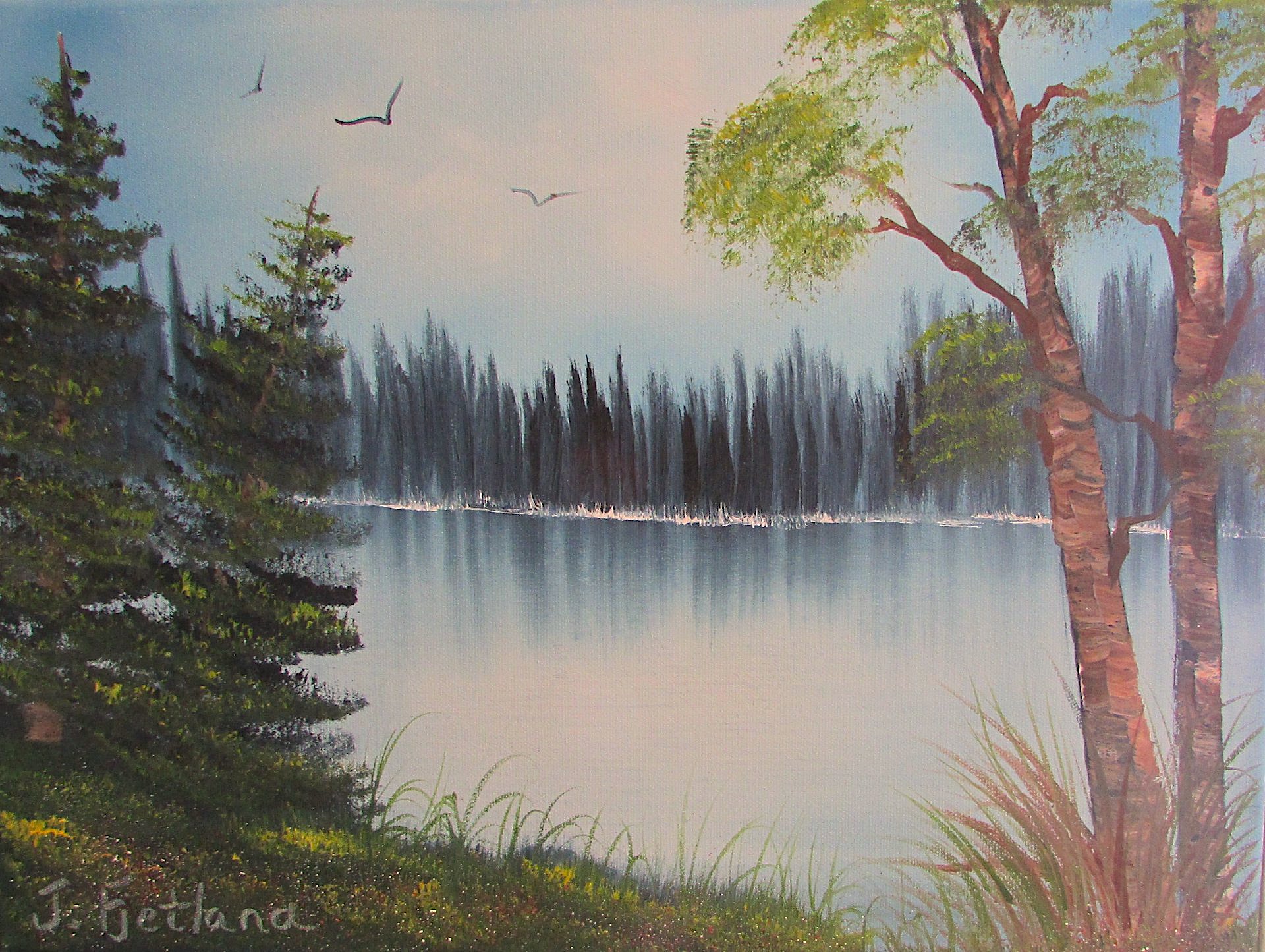 julie-fjetland-bob-ross-painting-class-crossings-zumbrota